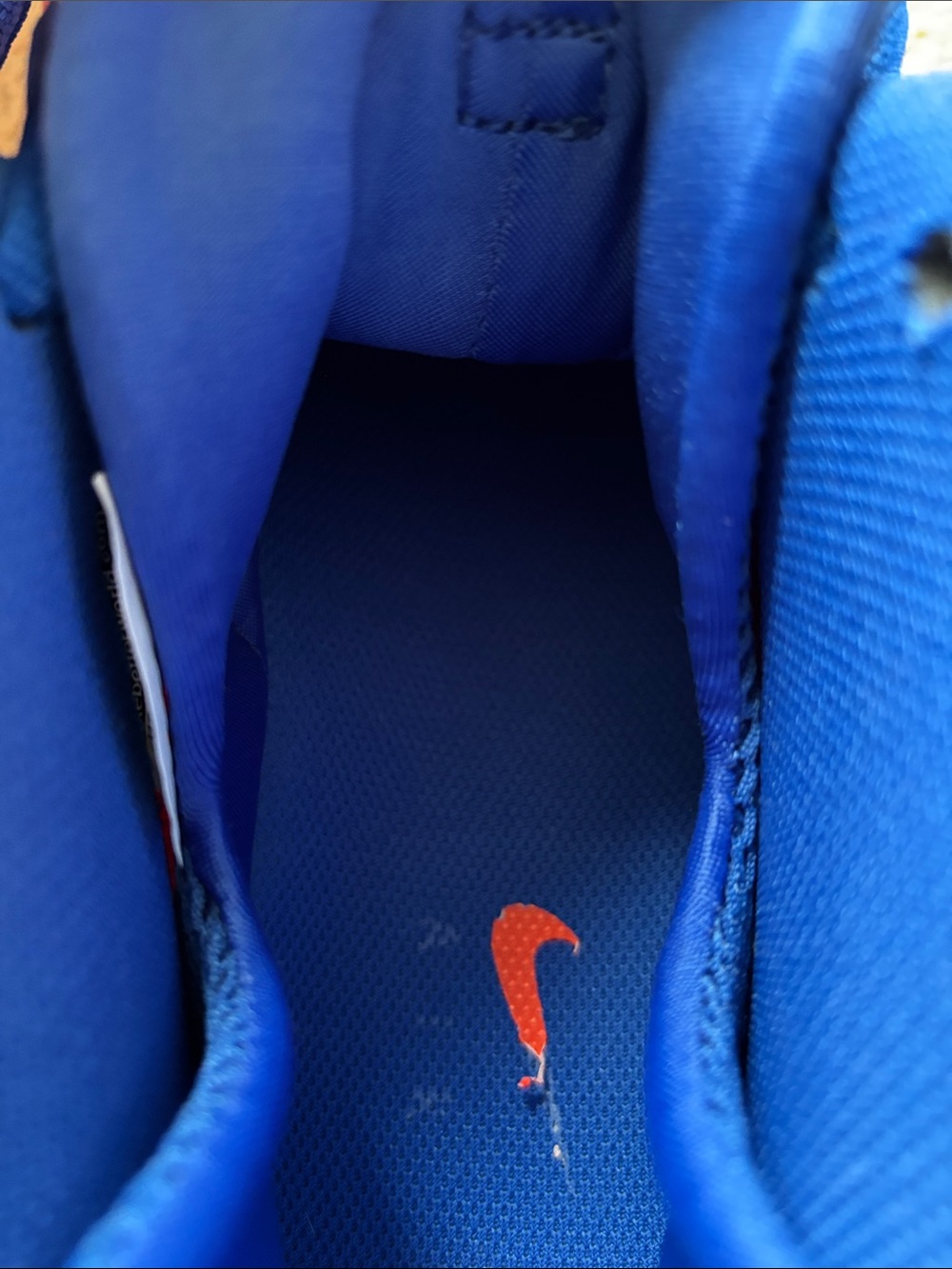 Nike Air Foamposite One Men’s Sneakers Blue and Orange - 10.5 - Picture 13 of 16